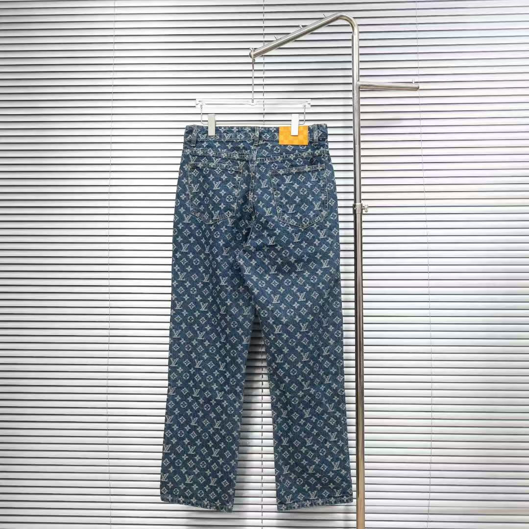 Louis Vuitton Logo-Embroidered Jeans