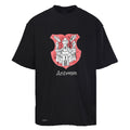Balenciaga Antwerpen Crest Distressed T-Shirt – Black