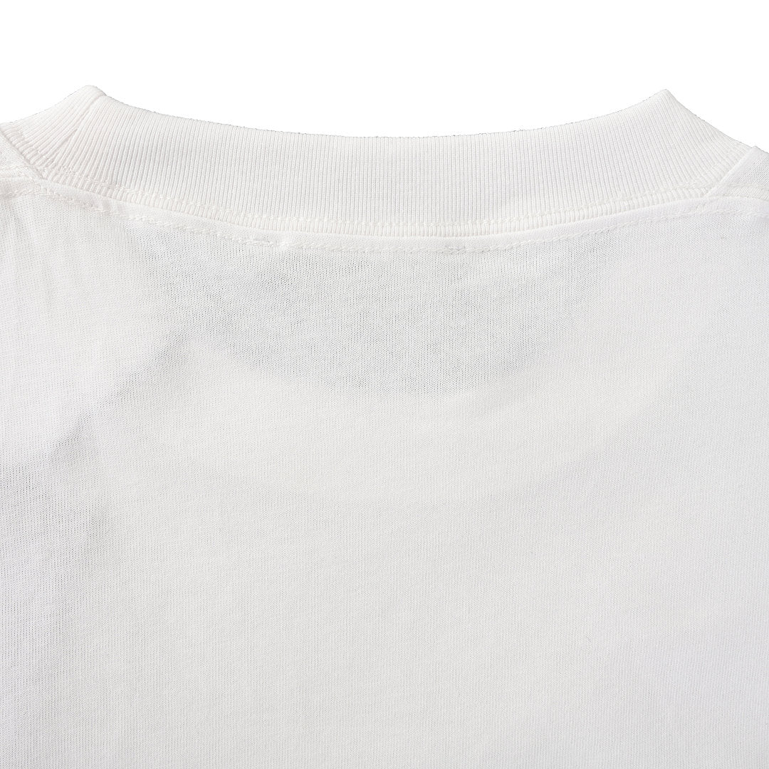 Balenciaga Double Logo Scribble Oversized T-Shirt – White