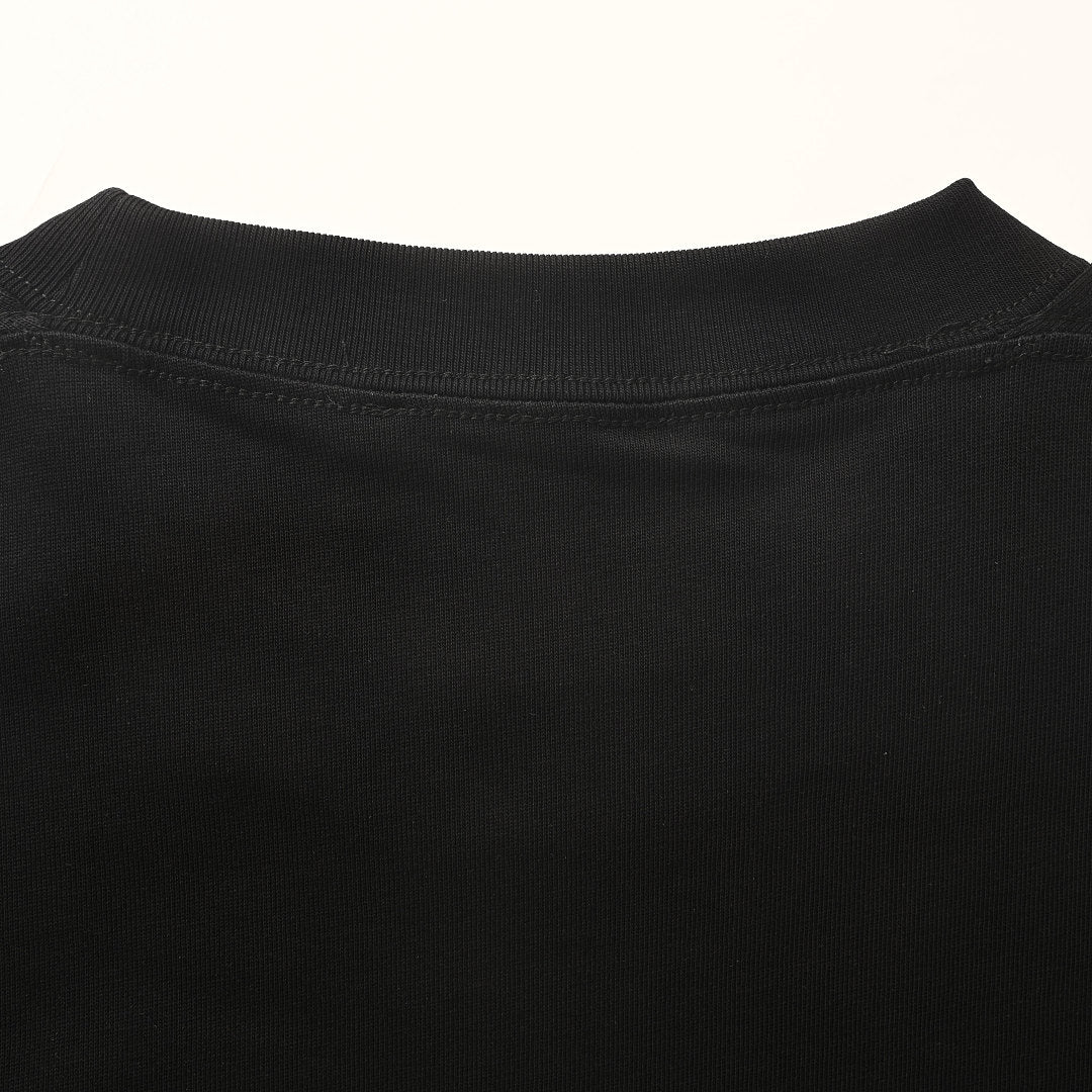 Balenciaga Double Logo Scribble Oversized T-Shirt – black