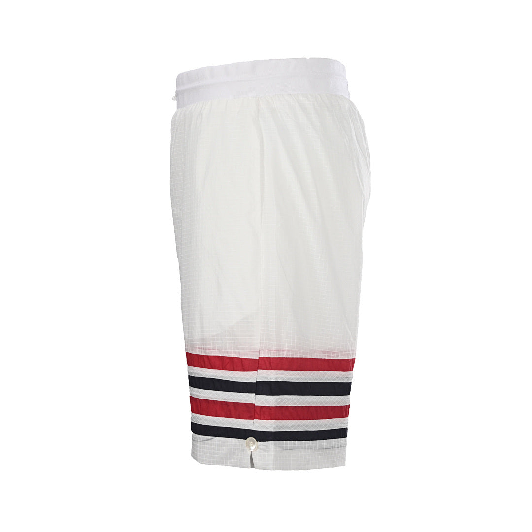 Thom Browne RWB Stripe Cotton Sport Shorts – White