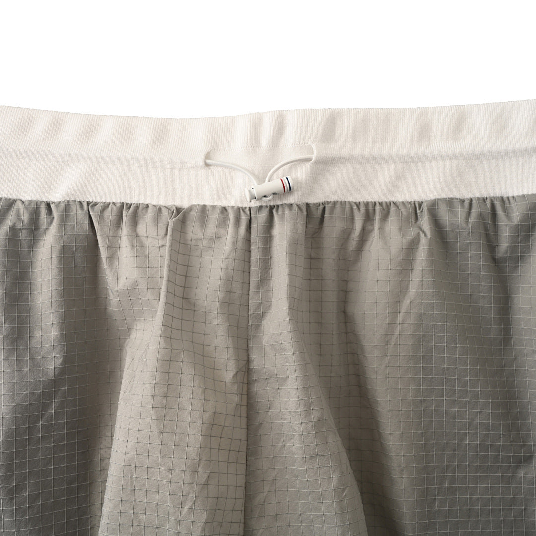 Thom Browne 4-Bar Ripstop Nylon Sport Shorts – Medium Grey