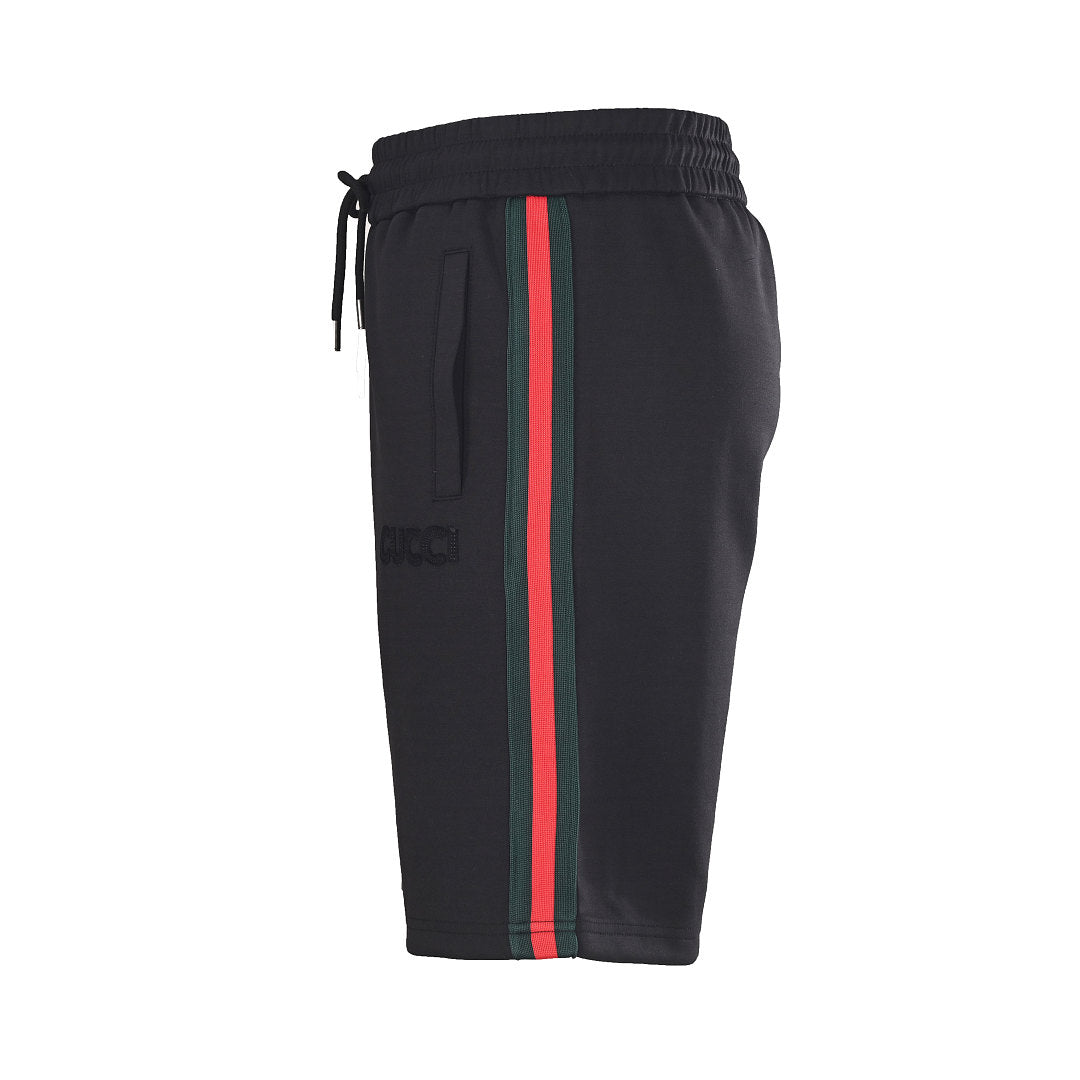 Gucci Web Stripe Technical Jersey Shorts – Black