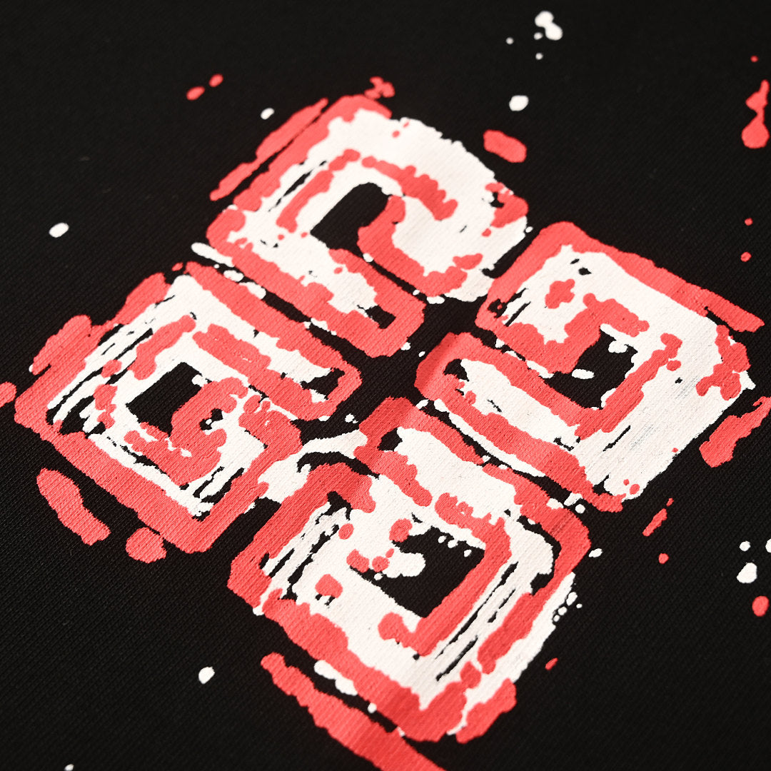 Givenchy 4G Graffiti Paint Splash Oversized T-Shirt – Black