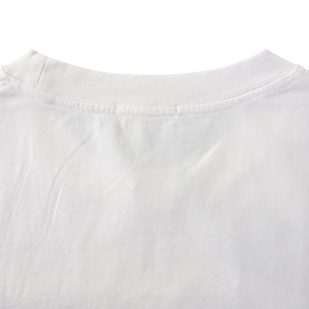 Fendi Roma Beaded & Embroidered Logo T-Shirt — White