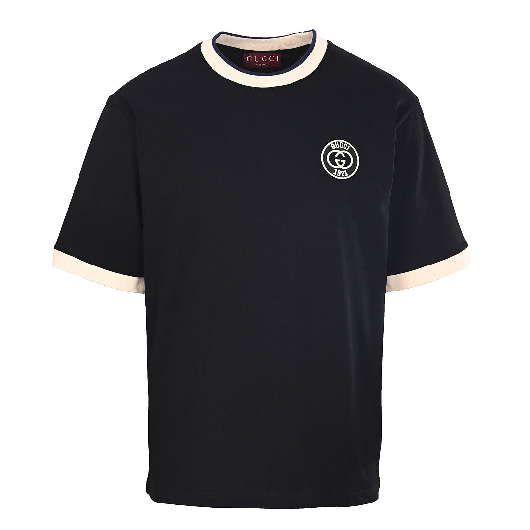Gucci Double G Embroidered Short-Sleeve Top