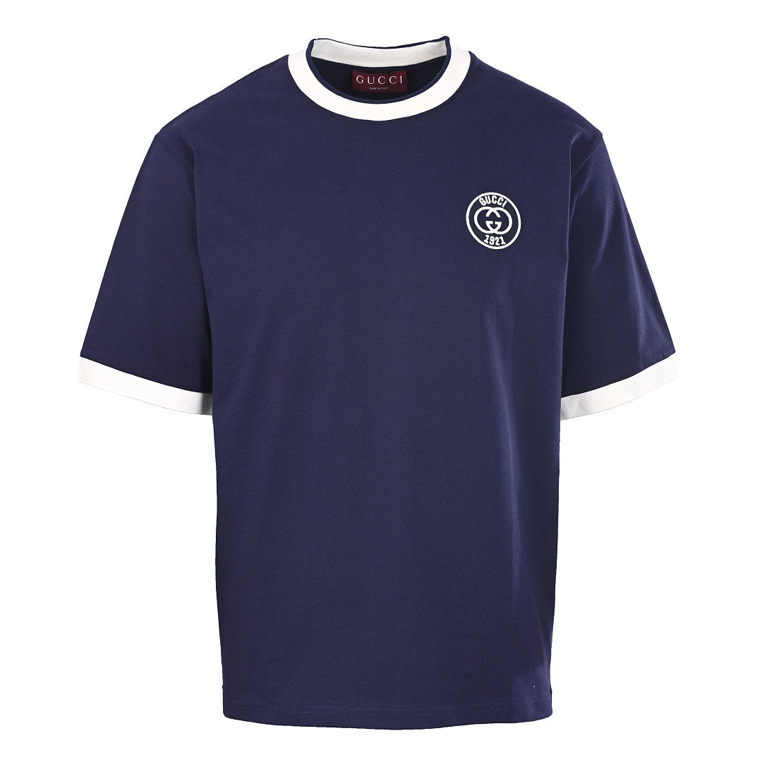 Gucci Double G Embroidered Short-Sleeve Top