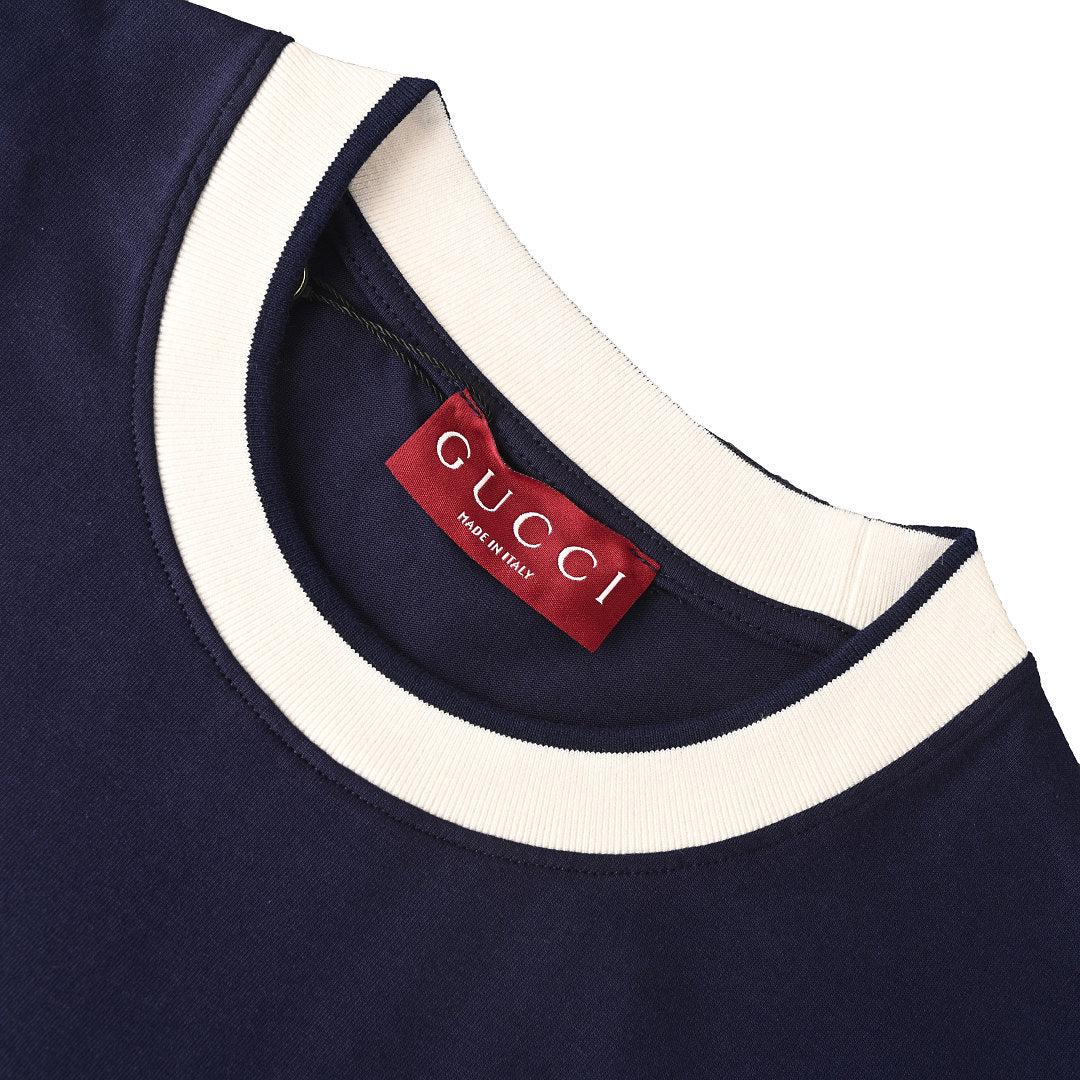 Gucci Double G Embroidered Short-Sleeve Top