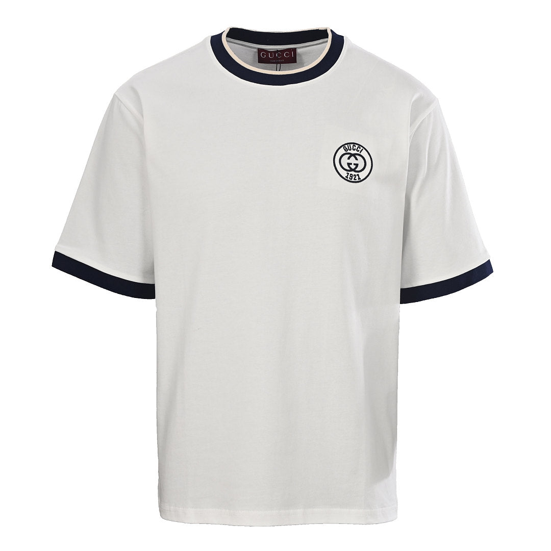 Gucci Double G Embroidered Short-Sleeve Top
