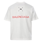 Balenciaga B Badge Patch Oversized T-Shirt – White