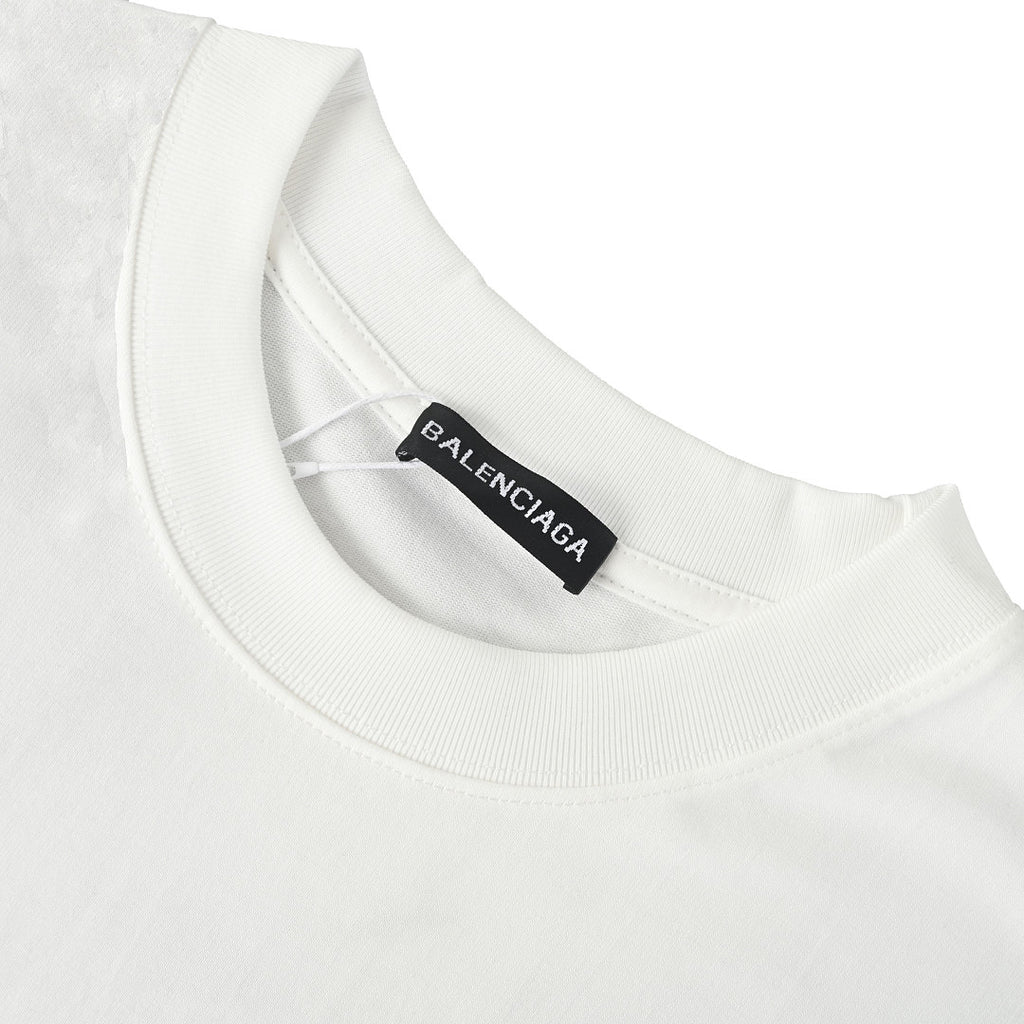 Balenciaga B Badge Patch Oversized T-Shirt – White