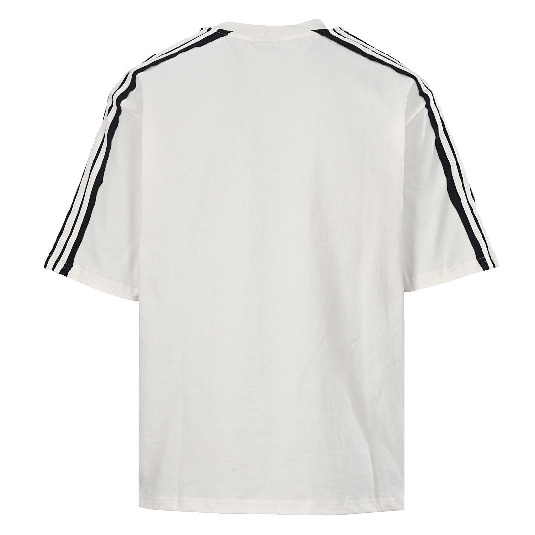 Balenciaga x Adidas Three-Stripe Oversized T-Shirt – White