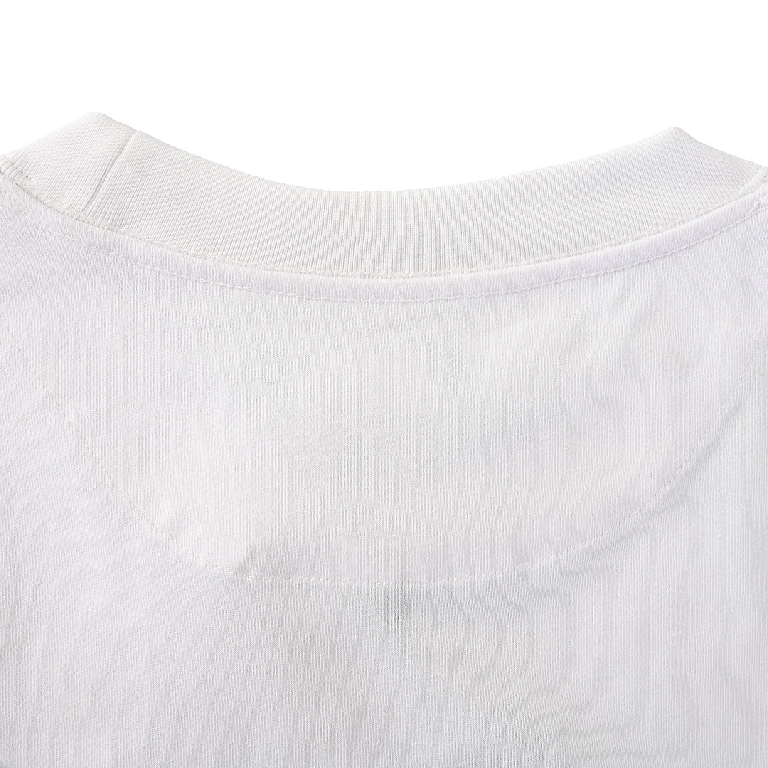 Fendi Roma Gelato Embroidered T-Shirt — White