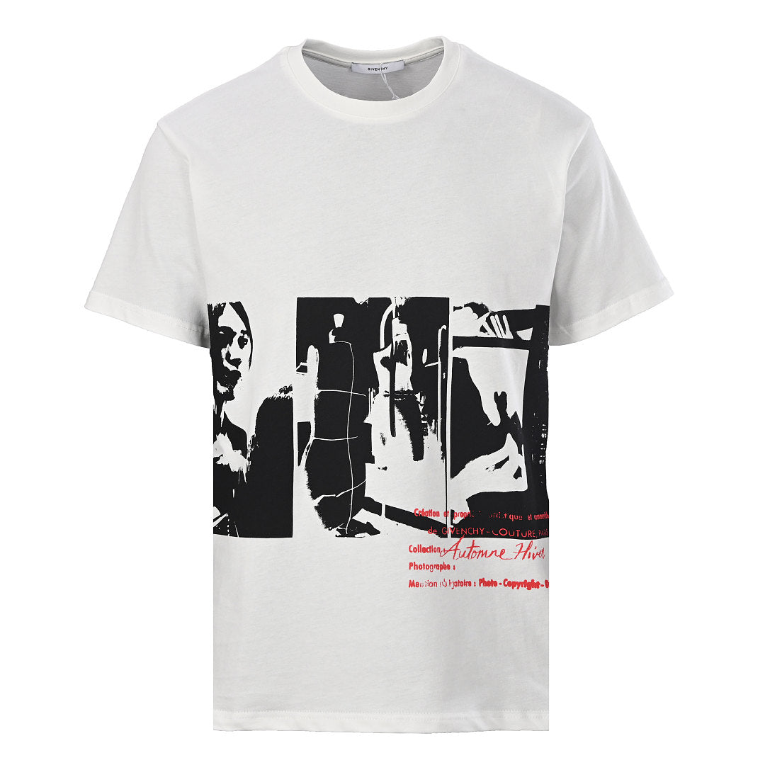 Givenchy Automne Hiver Archive Photo Print Oversized T-Shirt – White