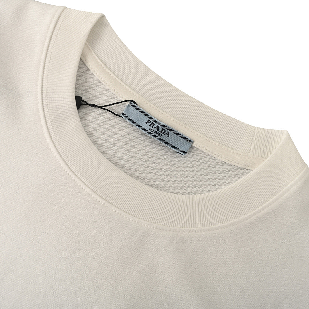 Prada Printed Pocket T-Shirt with Triangle Logo