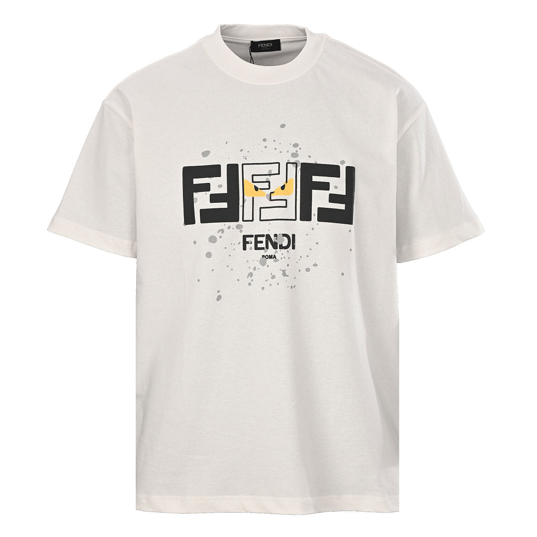 Fendi Roma FF Monogram Bag Bugs Graphic T-Shirt — Off-White