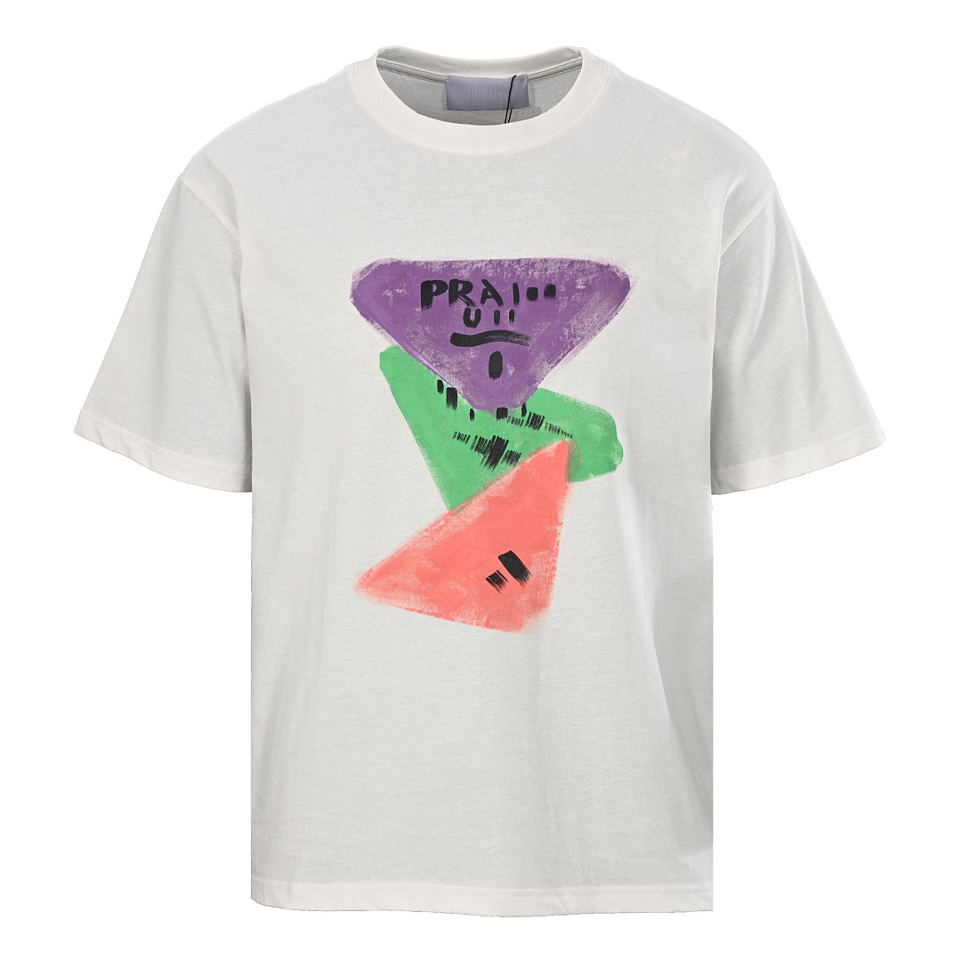 PRADA Painted Print T-shirt