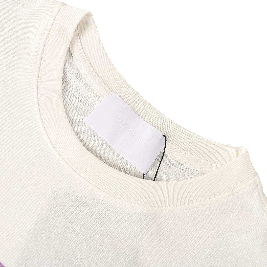 PRADA Painted Print T-shirt