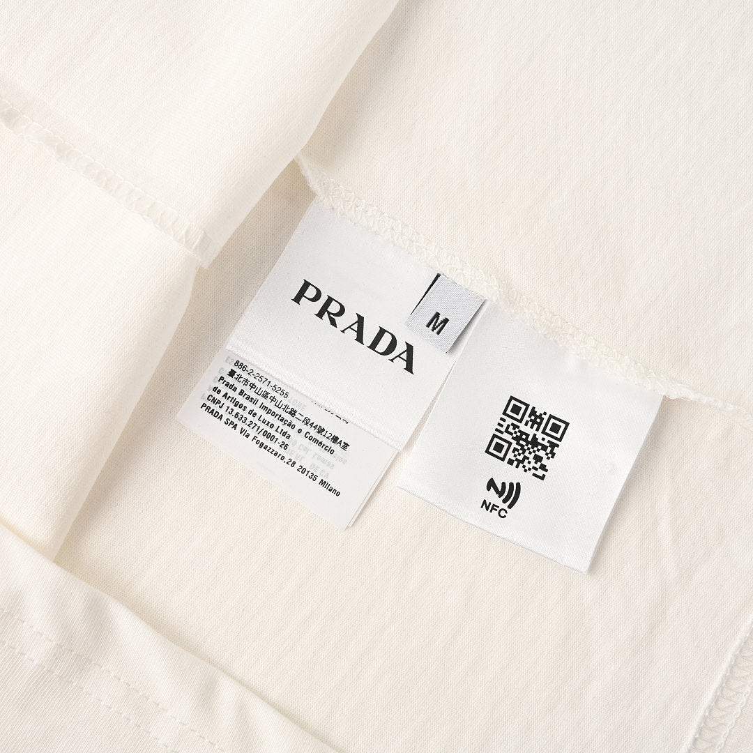PRADA Painted Print T-shirt