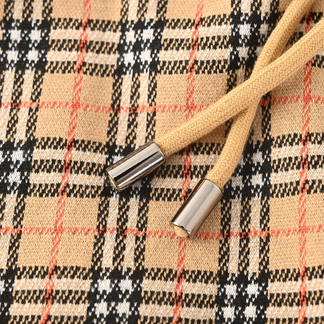 Burberry Horse-Embroidered Plaid Shorts