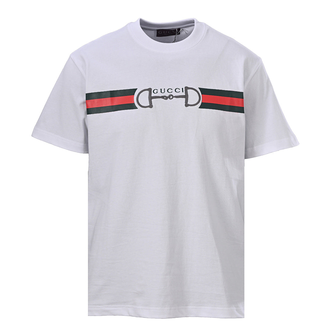 Gucci Horsebit & Web Detail Short-Sleeve T-Shirt