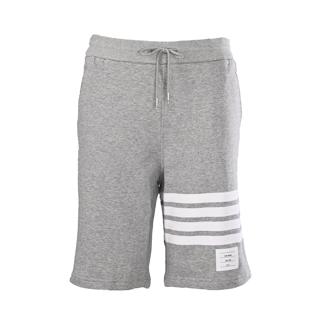 Thom Browne 4-Bar Stripe Sweat Shorts – Medium Grey