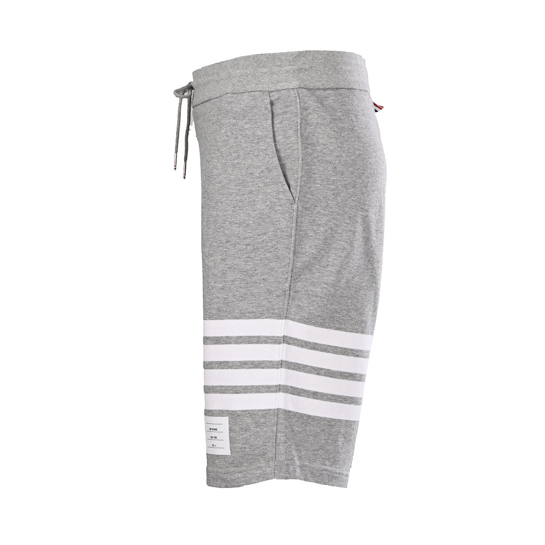 Thom Browne 4-Bar Stripe Sweat Shorts – Medium Grey