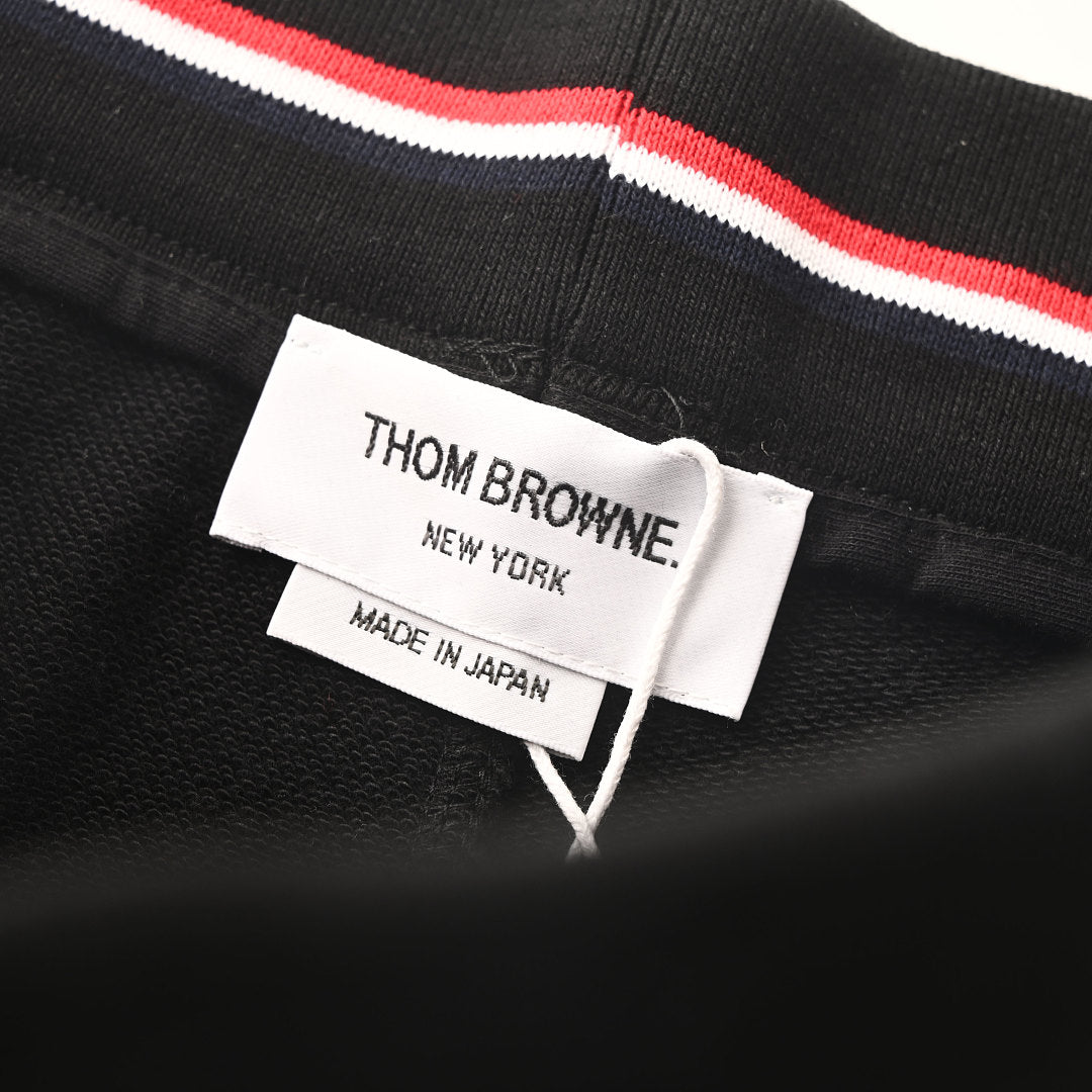 Thom Browne 4-Bar Stripe Sweat Shorts – Black