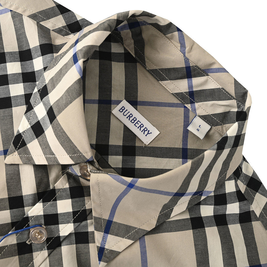 Burberry Check Short-Sleeve Shirt