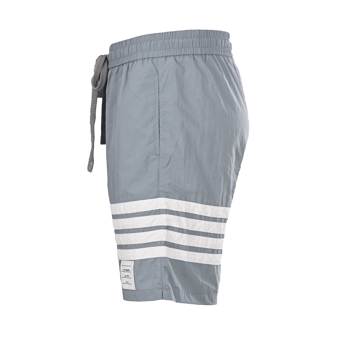 Thom Browne 4-Bar Ripstop Nylon Sport Shorts – Medium Grey