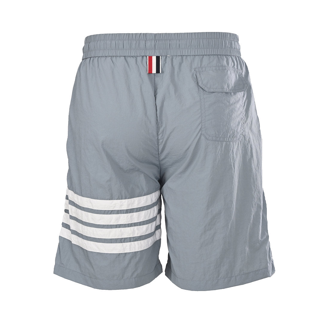 Thom Browne 4-Bar Ripstop Nylon Sport Shorts – Medium Grey