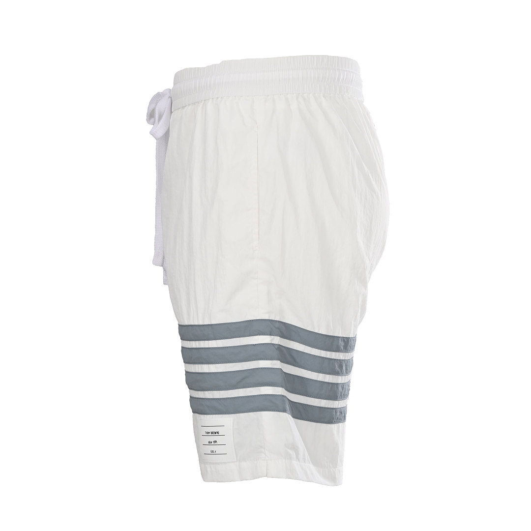 Thom Browne 4-Bar Ripstop Nylon Sport Shorts – White
