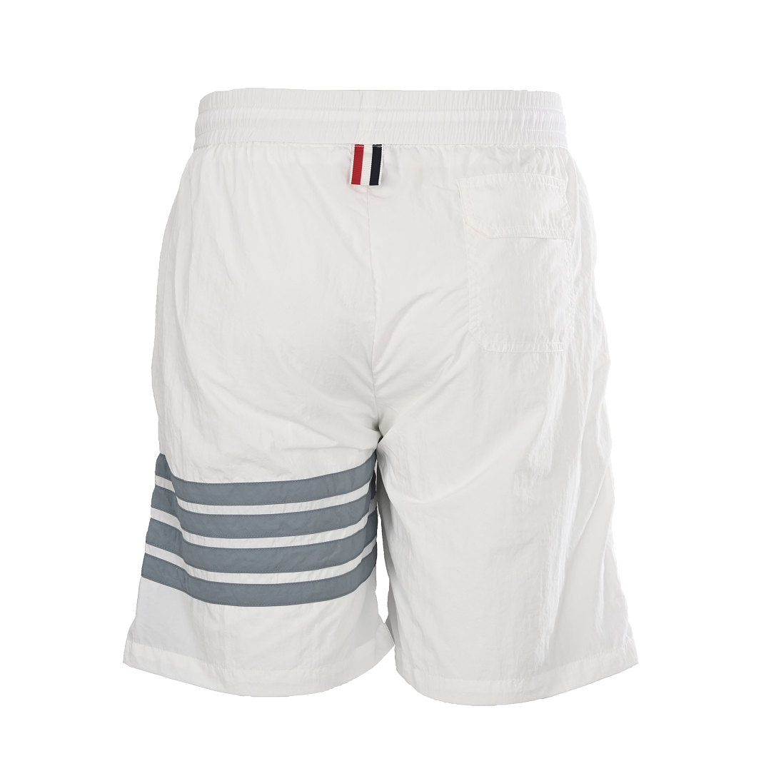 Thom Browne 4-Bar Ripstop Nylon Sport Shorts – White