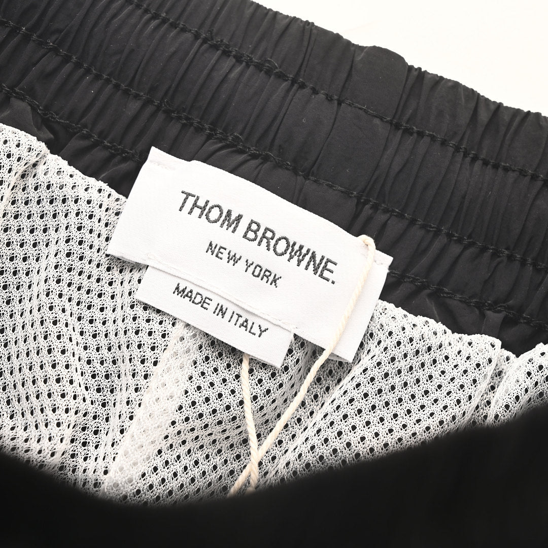 Thom Browne 4-Bar Ripstop Nylon Sport Shorts – Black