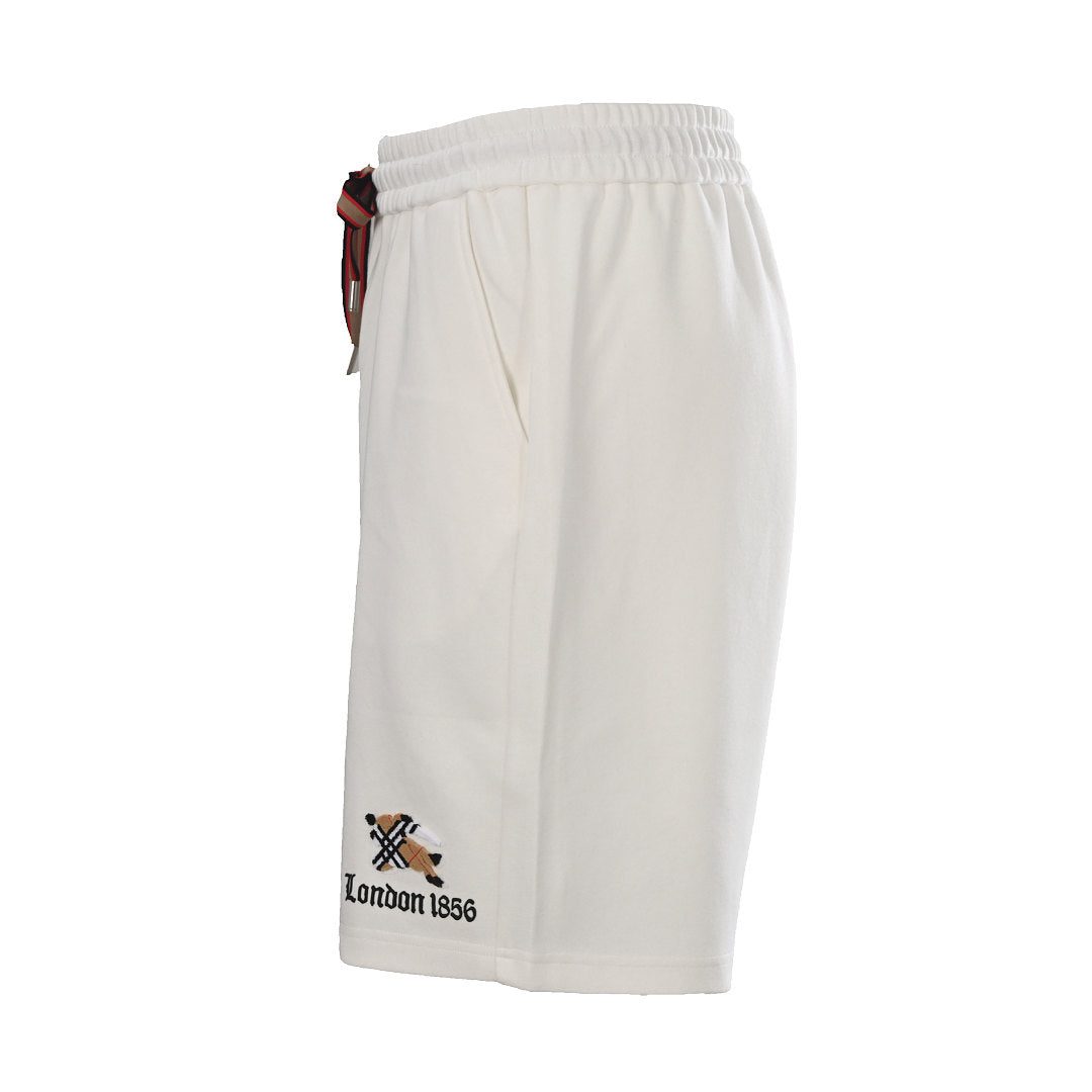 Burberry Check and Equestrian Knight Motif Terry-Stitch Shorts