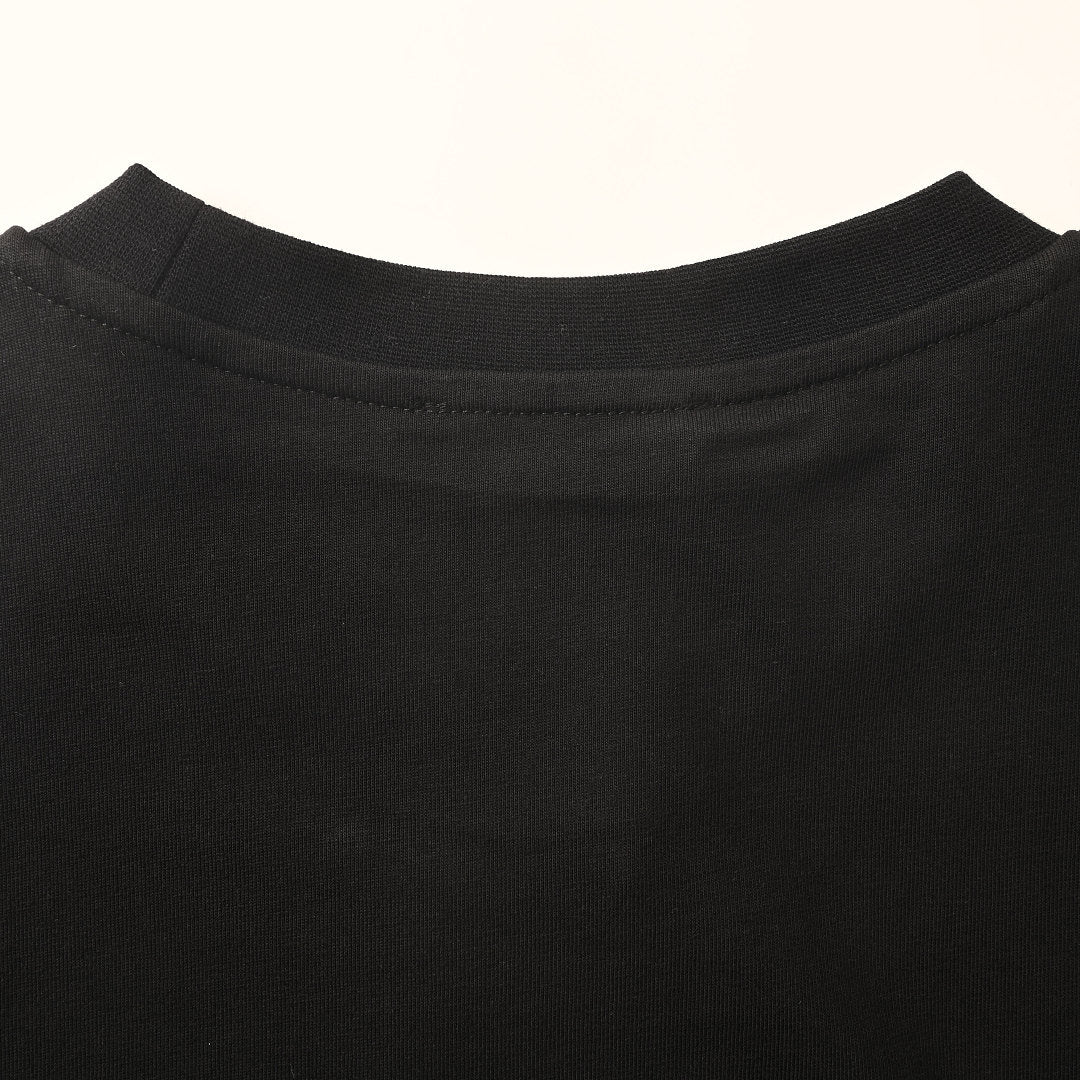 Givenchy Paris Double Logo Glitch Oversized T-Shirt – Black