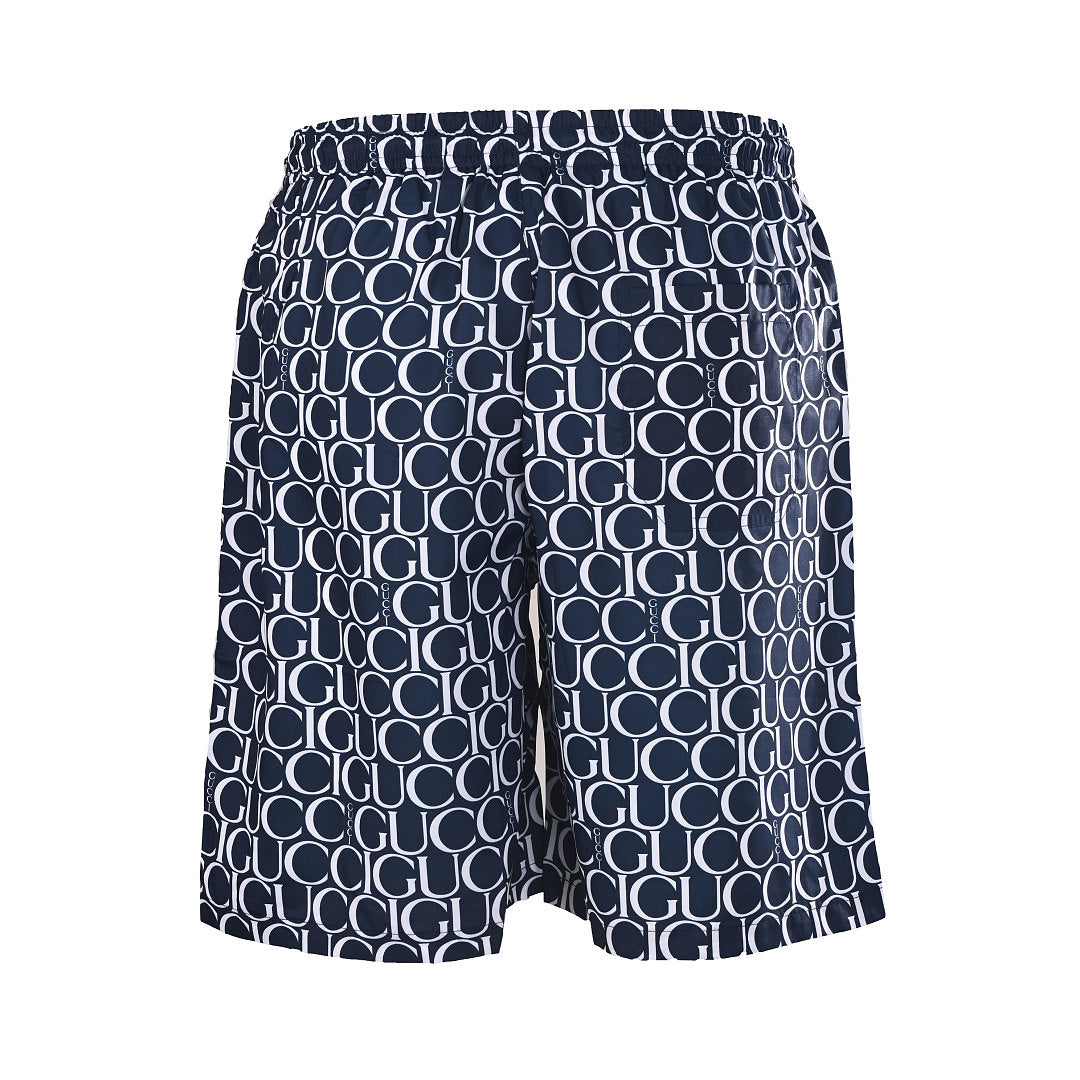 Gucci All-Over Logo Print Swim Shorts – Navy