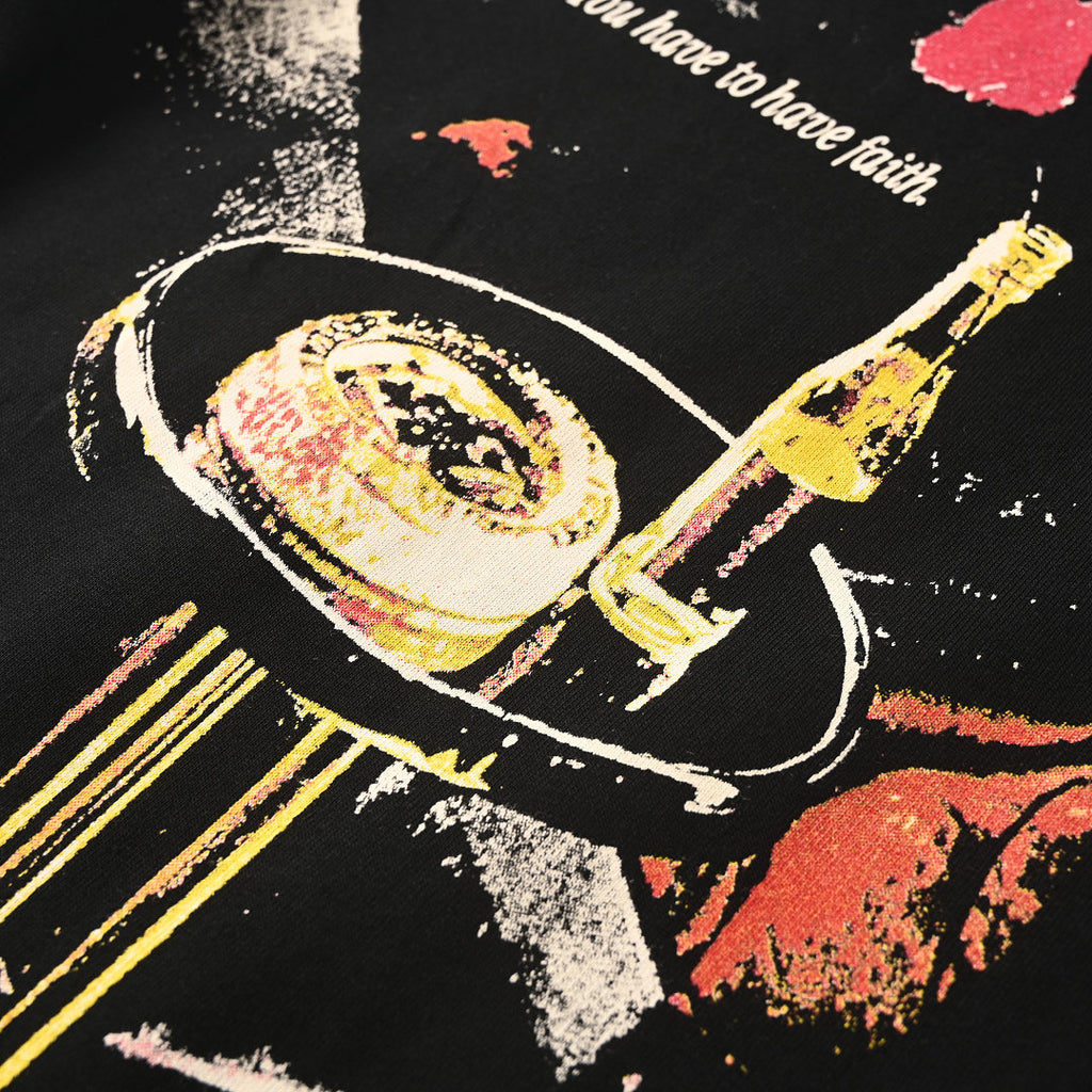Balenciaga "You Have To Have Faith" Graphic Oversized T-Shirt – Black