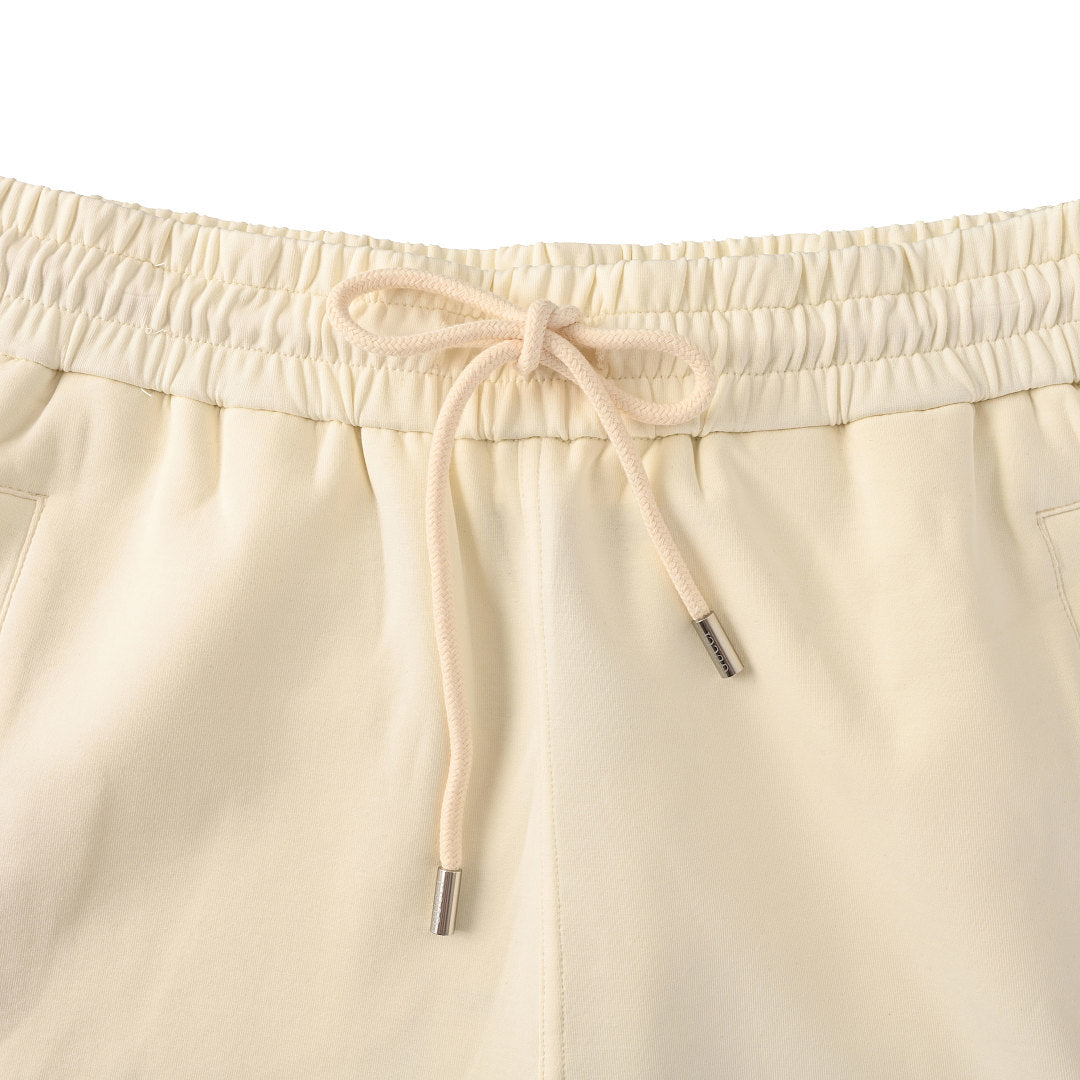 Gucci Script Logo Side Stripe Cotton Fleece Shorts – Off-White