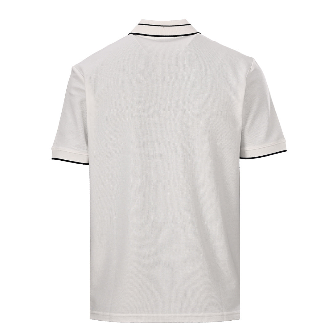PRADA Triangle Logo Embroidered Polo Shirt