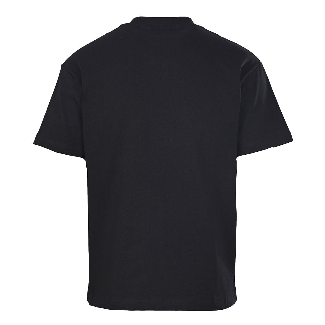 Fendi Roma FF Monogram Color-Block Print T-Shirt — BLACK/ Pink & Yellow
