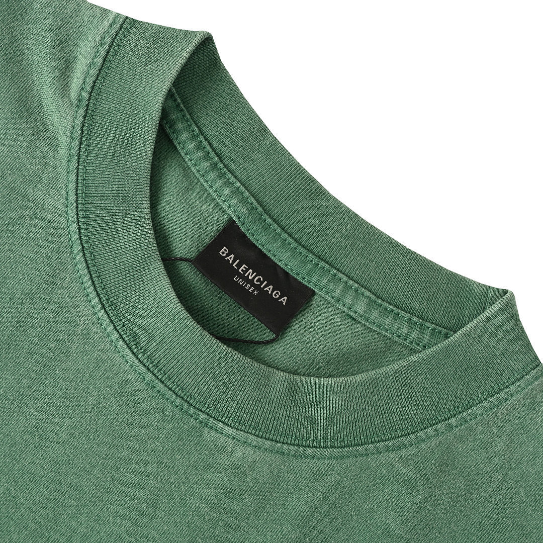 Balenciaga Property Design Team Script Logo T-Shirt – Forest Green