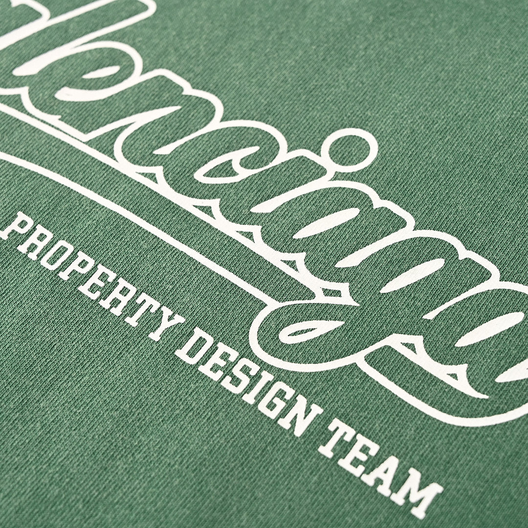 Balenciaga Property Design Team Script Logo T-Shirt – Forest Green