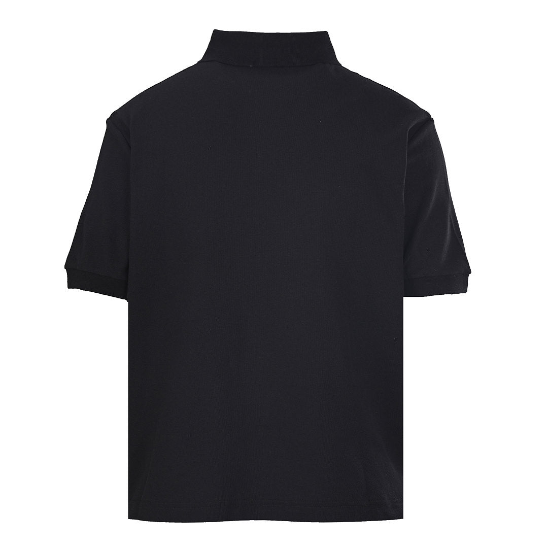 PRADA Oval Embroidery Short-Sleeve Polo Shirt