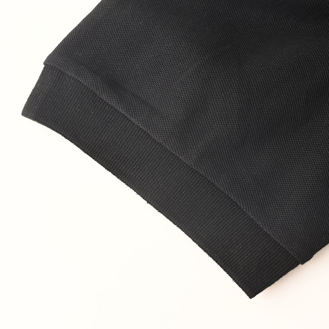 PRADA Oval Embroidery Short-Sleeve Polo Shirt