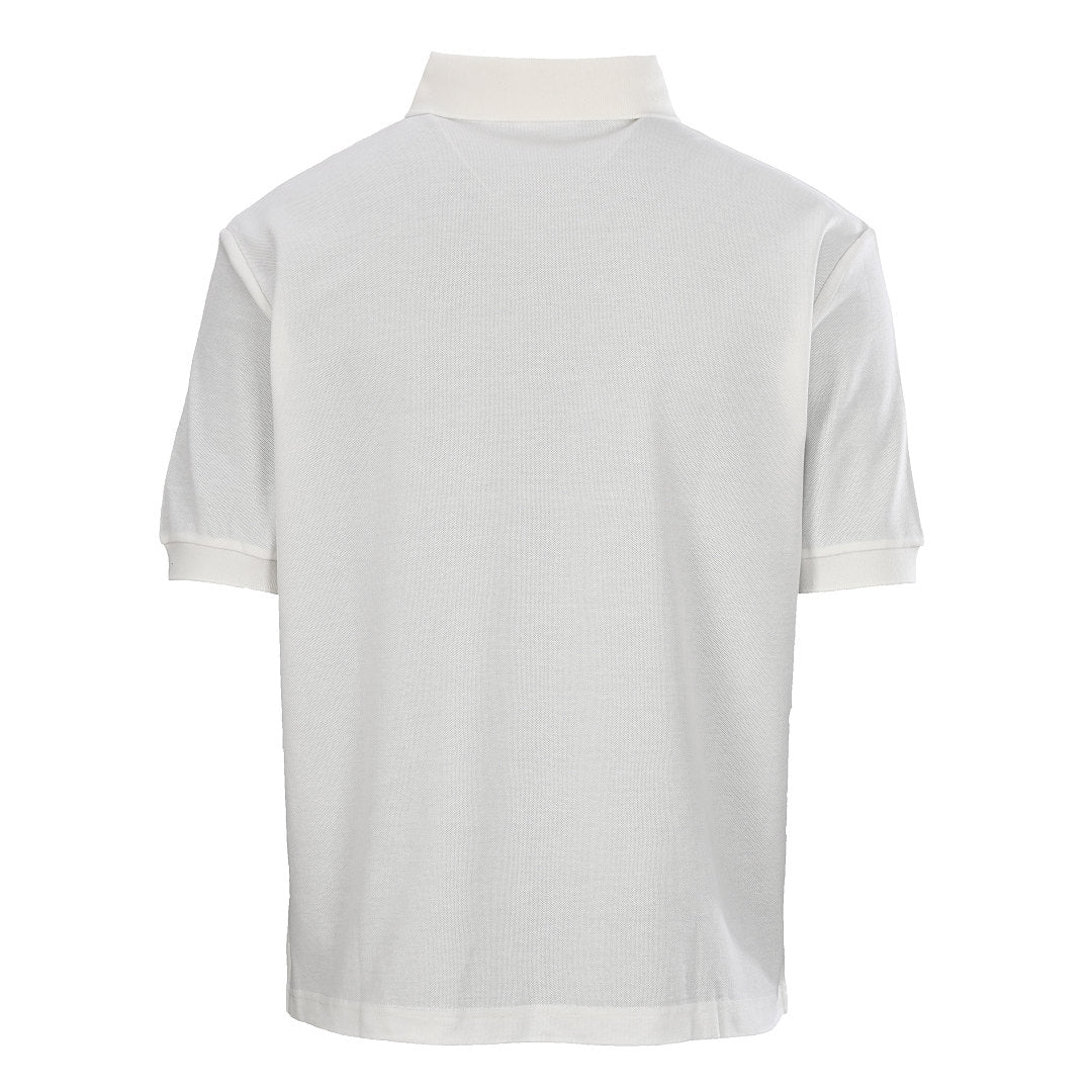 PRADA Oval Embroidery Short-Sleeve Polo Shirt