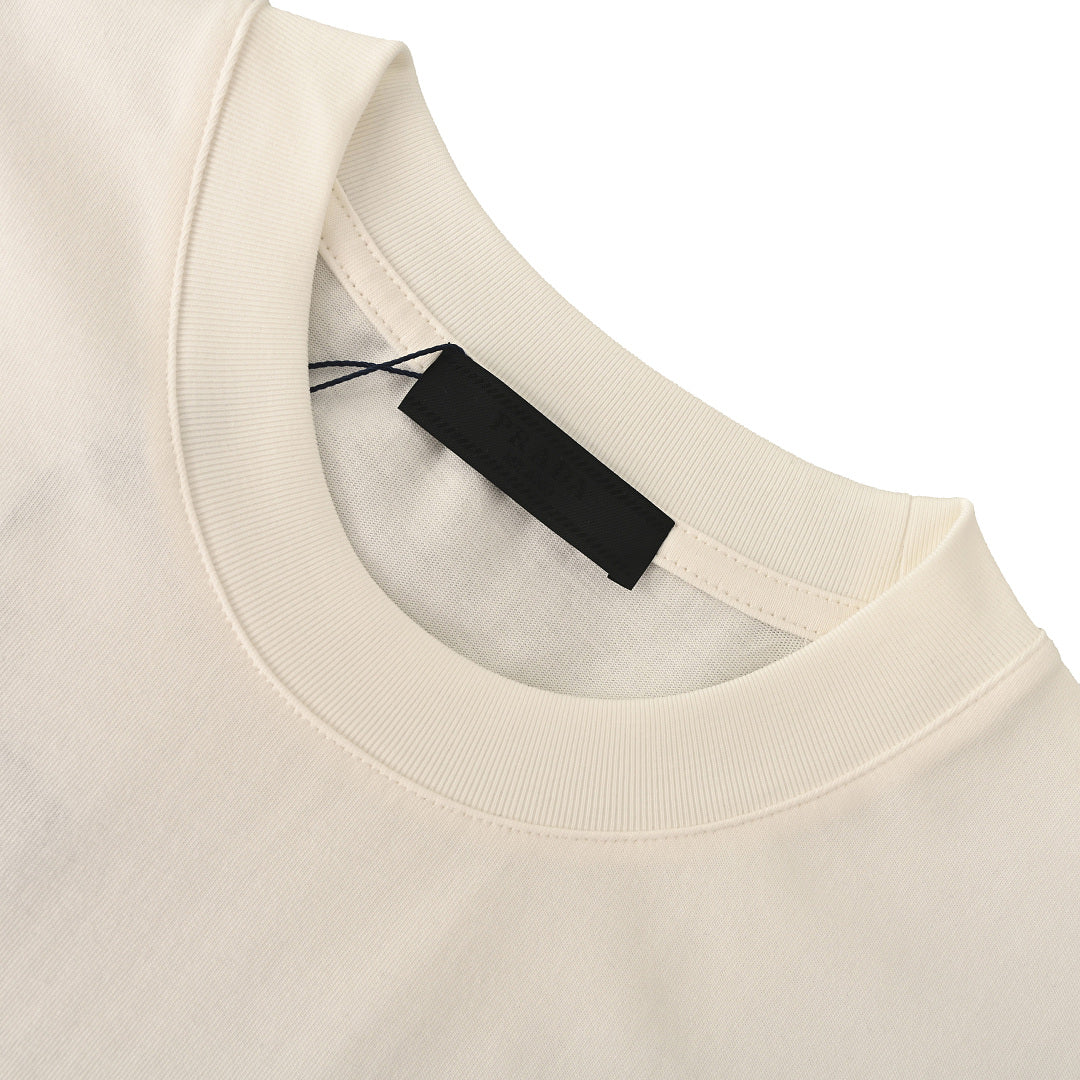 PRADA Bird's Nest Woven Embroidery T-Shirt