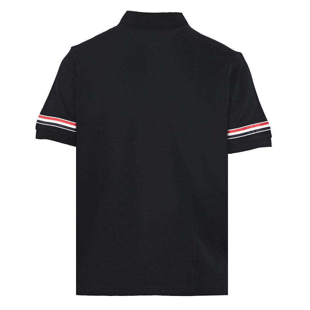 Thom Browne RWB Stripe Cuff Piqué Polo Shirt