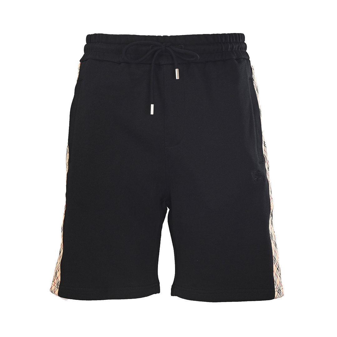 Burberry Side-Patterned Embroidered Horse Shorts