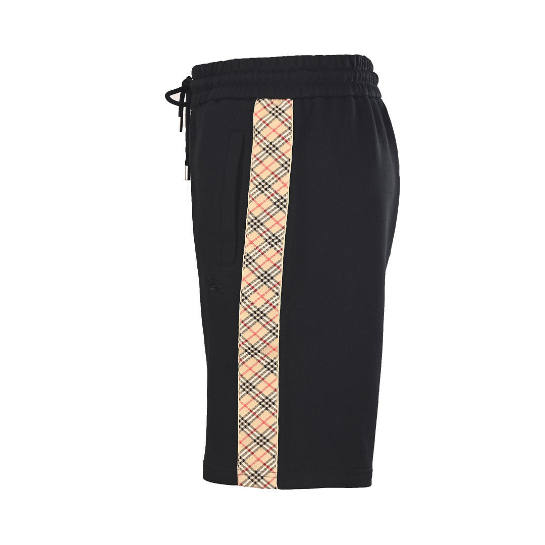 Burberry Side-Patterned Embroidered Horse Shorts